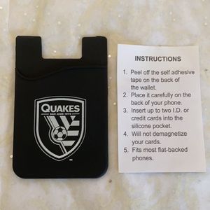 San Jose Earthquakes card holder.